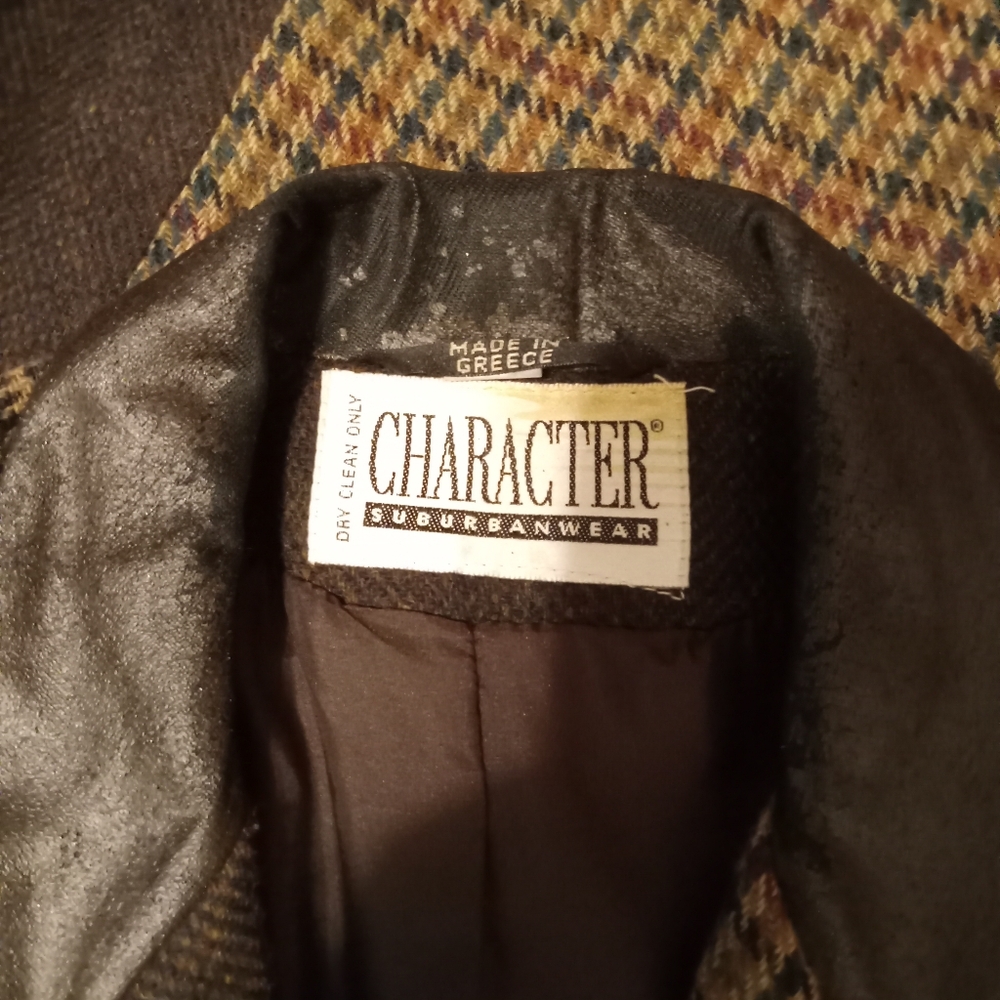 Patchwork Blazer With Faux Leather Collar - image 8